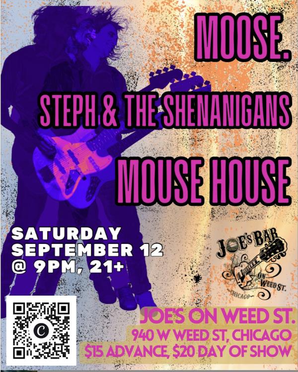 moose./Steph & The Shenanigans/Mouse House@Joe's On Weed St.: 